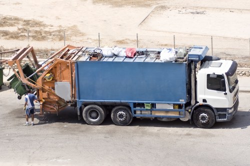Lockable skip for secure waste disposal
